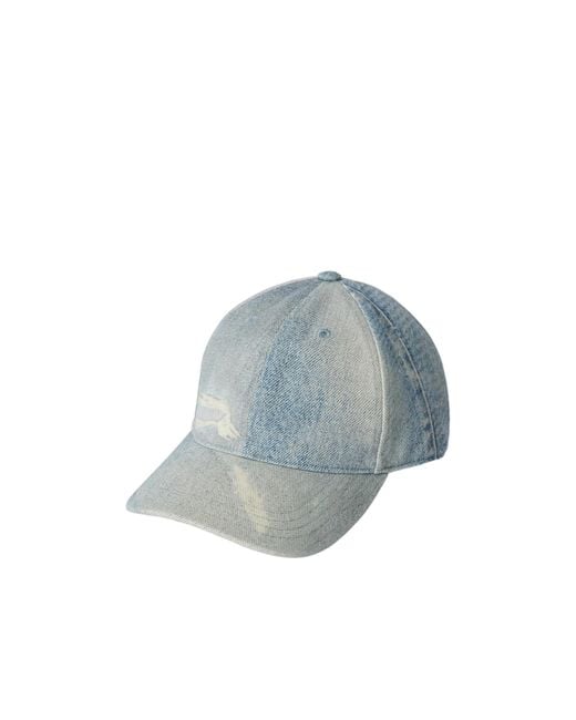 Our Legacy Blue Denim-Print Cap for men