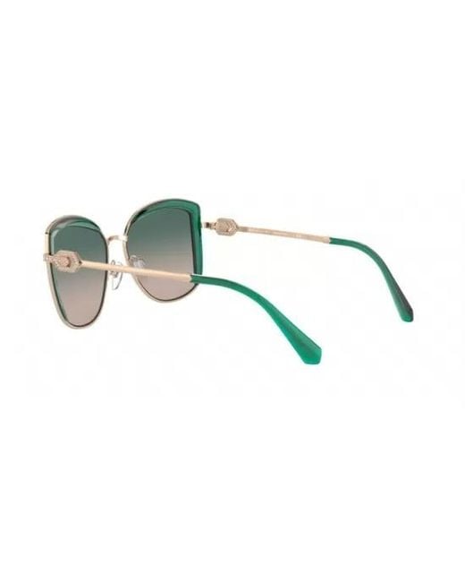 BVLGARI Green Box Logo Sunglasses