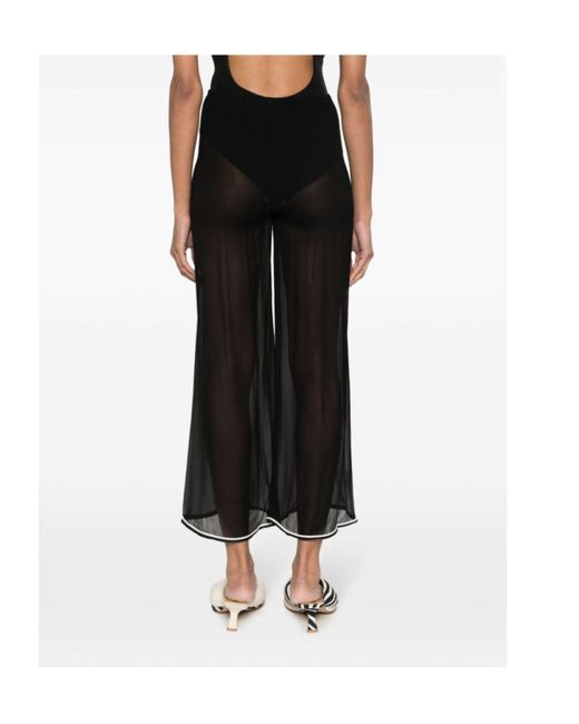 Bode Black Transparent Casual Pants
