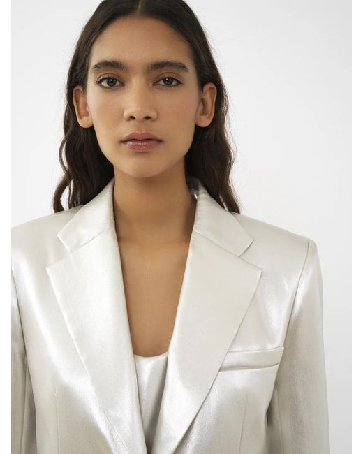 Chloé White Chloé Single-Breasted Tailored Jacket