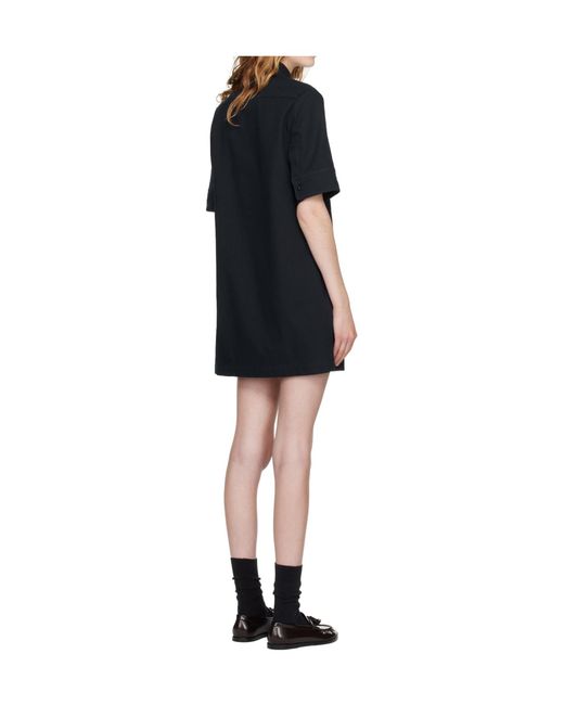A.P.C. Blue Collared Mini Dress