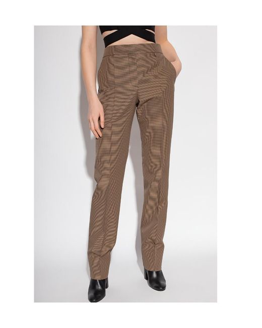 Givenchy Natural Houndstooth Trousers