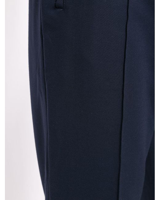 KENZO Blue Piped-Trim Drawstring Waist Trousers for men