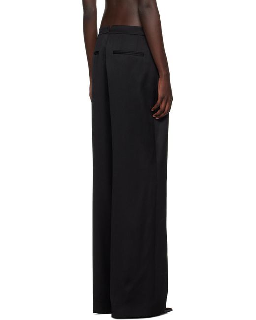 Givenchy Black Pleat Tailored Pants