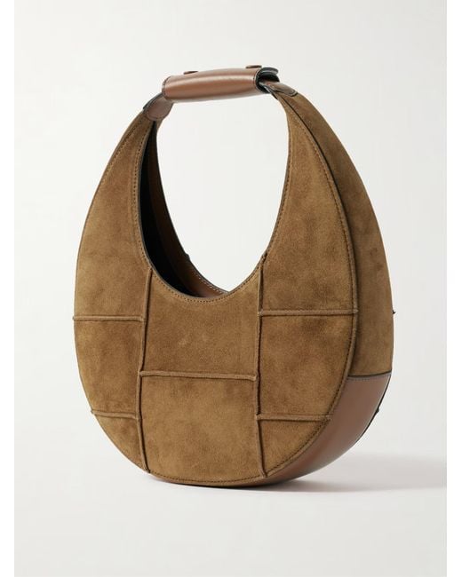Staud Brown Moon Top Handle Bag