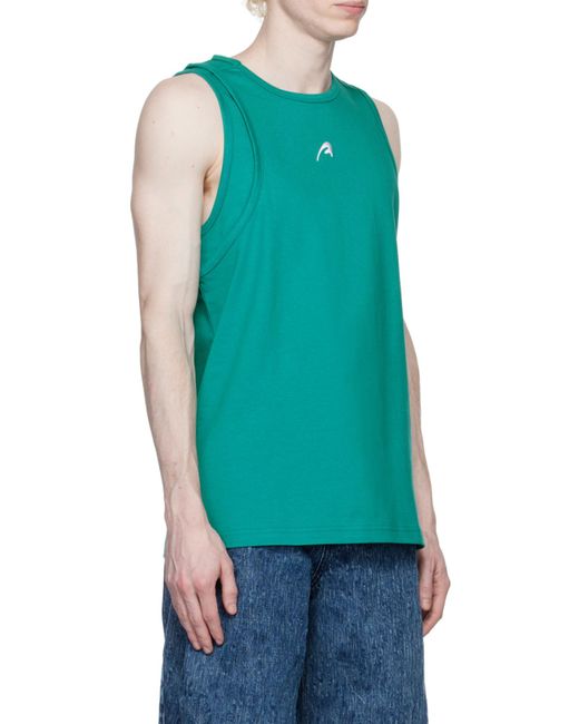 Adererror Green Pattern Identification Vest for men
