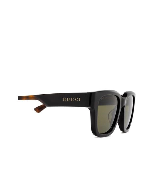 Gucci Green Eyewear Square Frame Sunglasses for men