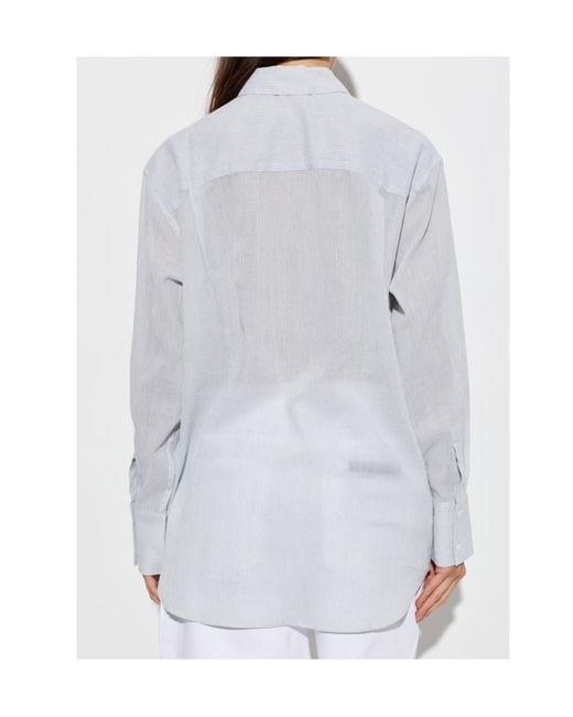 Anine Bing White Long Sleeve Shirt
