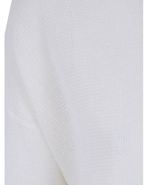 Baserange White Knitted Top