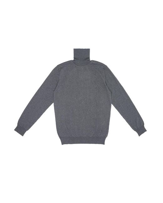 Ferragamo Gray High-Necked Sweater for men