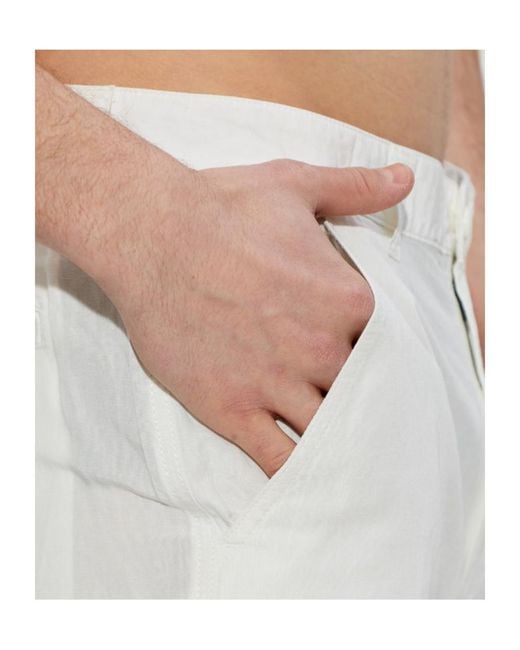 DIESEL White P-Hant-Chino-Short-Pgbs Shorts for men