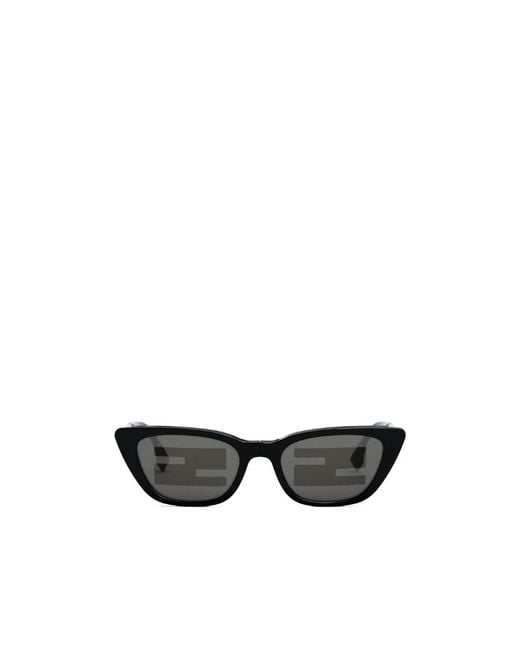 Fendi White Eyewear Cat-Eye Frame Sunglasses