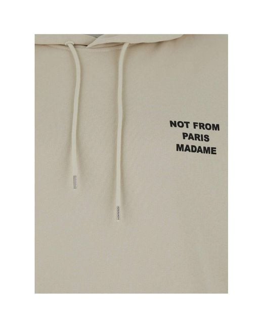 Drole de Monsieur Gray Cotton Hoodie for men
