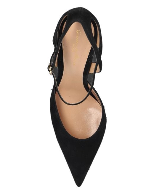 Gianvito Rossi Black Camnero Strappy Heeled Pumps