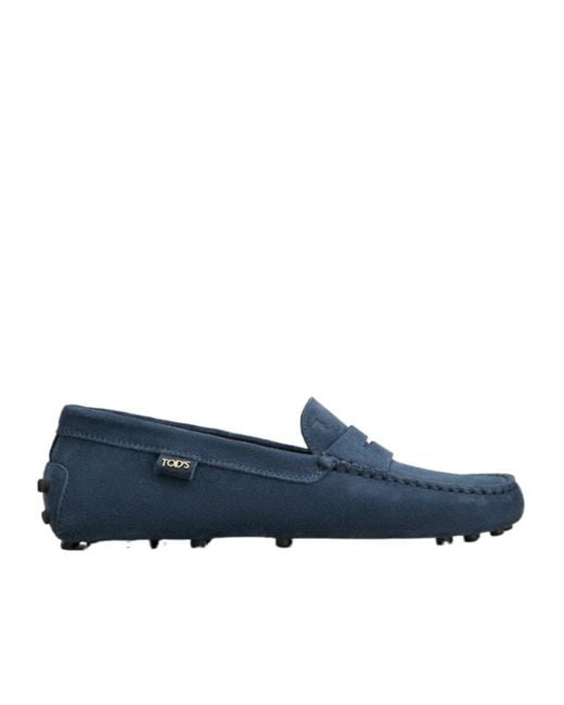 Tod's Blue Gommino Driving Loafers