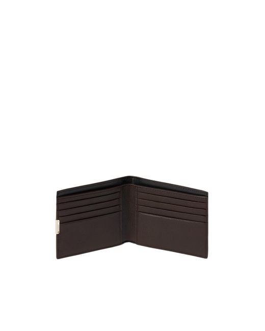 Lemaire Black Studded Bi-Fold Wallet