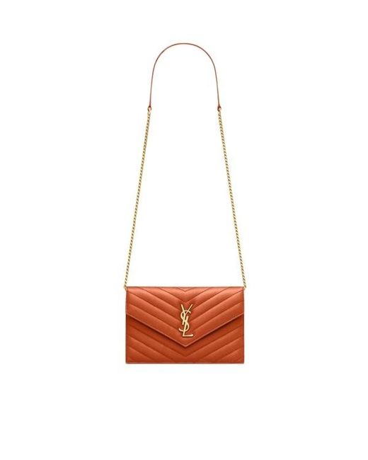 Saint Laurent White Chevron Cross Body Bag