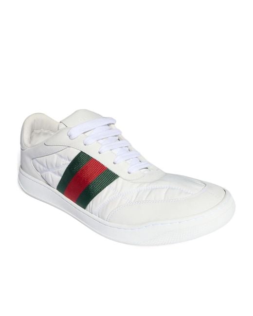 Gucci White Screener Sneaker for men