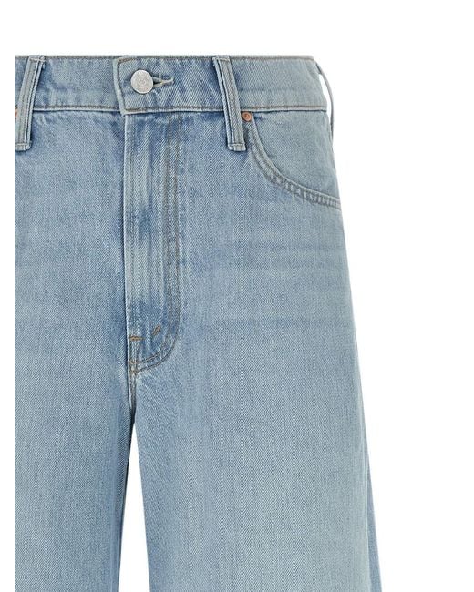 Mother Blue The Ditcher Roller Wide-Leg Jeans