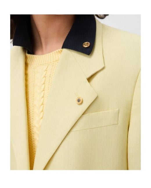 Versace Metallic Medusa-Button Single-Breasted Blazer