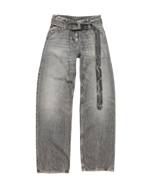 Acne Gray Belted Jeans for men