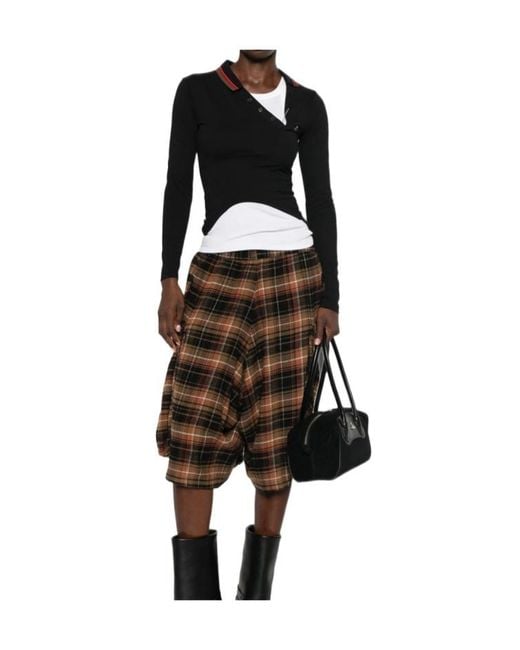 Vivienne Westwood Black Long-Sleeve Polo Shirt