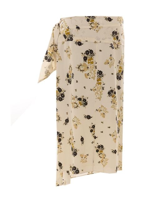 Isabel Marant Natural Patterned Skirt
