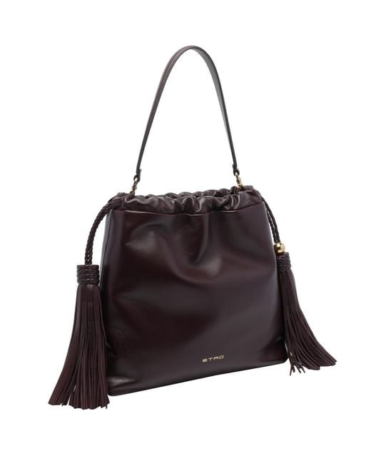 Etro Black Medium Kalispera Shoulder Bag