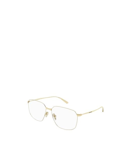Balenciaga White Eyewear Square Frame Glasses
