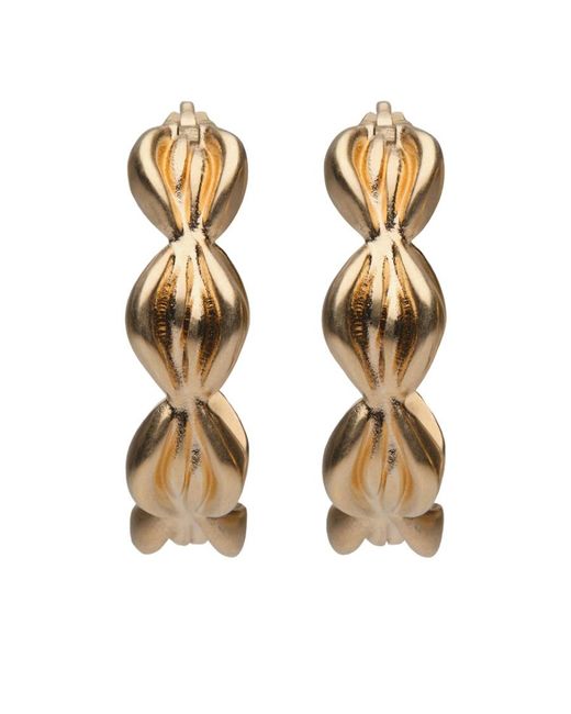 Maison Margiela Metallic Timeless Hoop Earrings