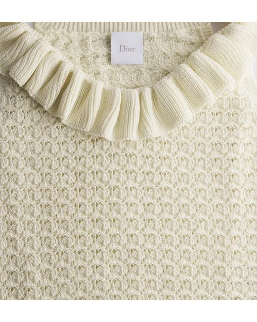 Dior White Iviera Fitted Sweater Vest