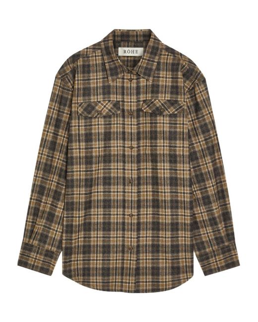 Rohe Multicolor Checked Wool-Blend Overshirt