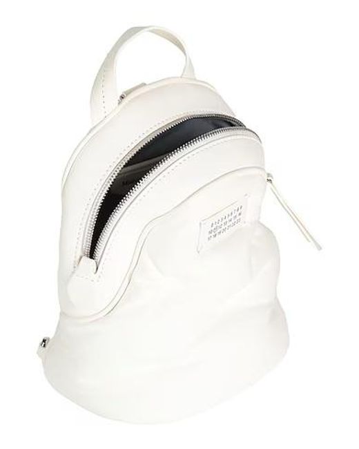 Maison Margiela White Logo Backpack