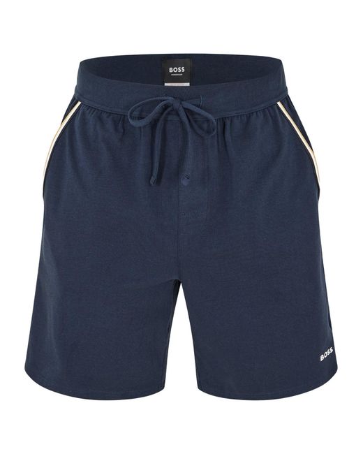 Boss Blue Unique Relaxed Shorts for men