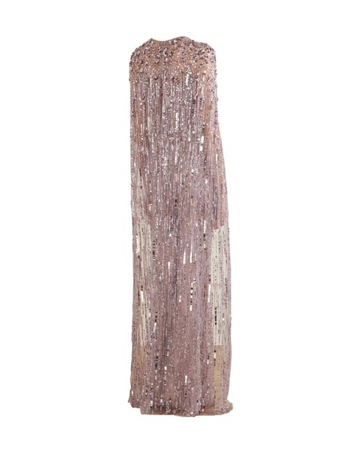 Jenny Packham Purple Sequined Tulle Gown
