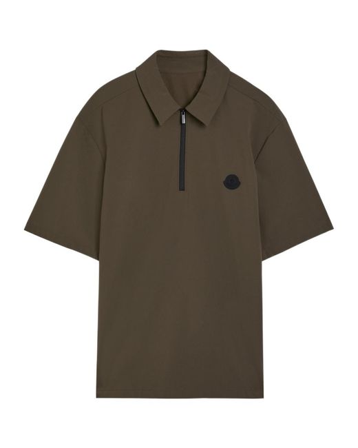 Moncler Green Casual Polo Shirt for men