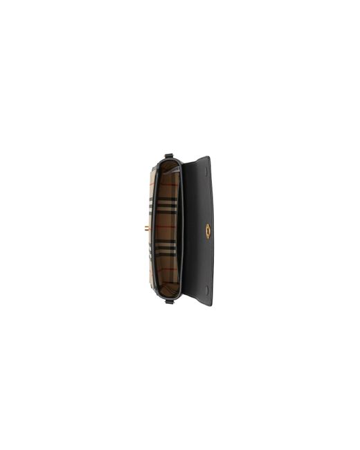 Burberry Black Vintage Checked Note Crossbody Bag