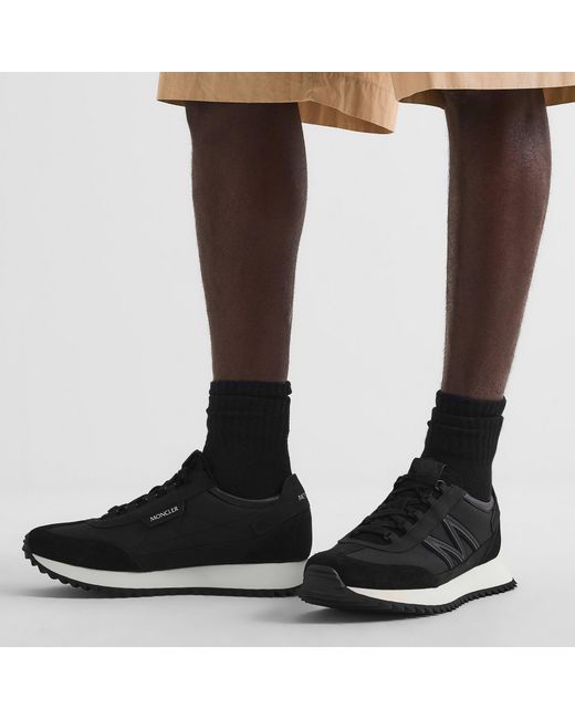 Moncler Black Simple Sports Shoes for men