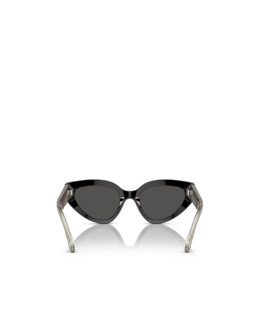 BVLGARI White Bulgari Triangle Frame Sunglasses