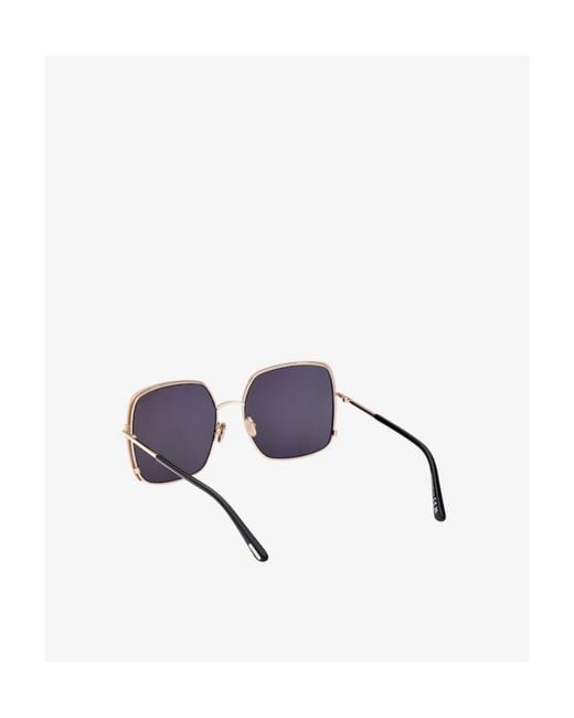 Tom Ford Metallic Eyewear Square Frame Sunglasses