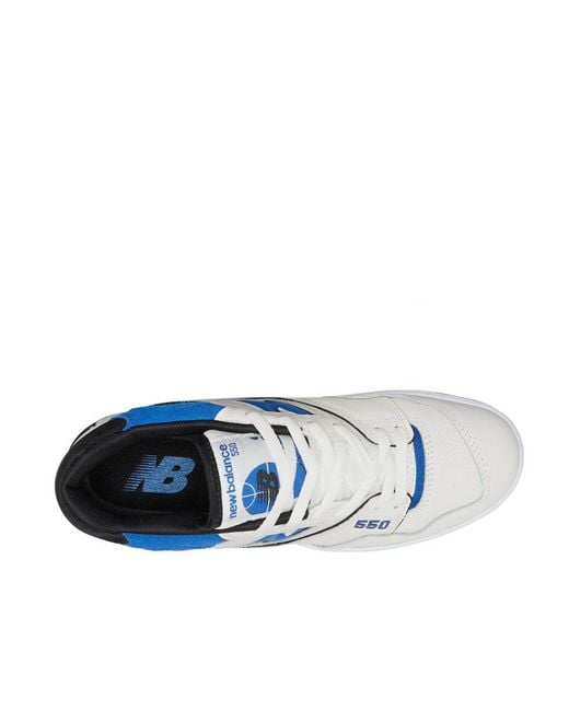 New Balance Blue 550 Lace-Up Sneakers for men