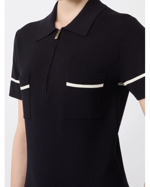 Max Mara Black Short Sleeve Dress