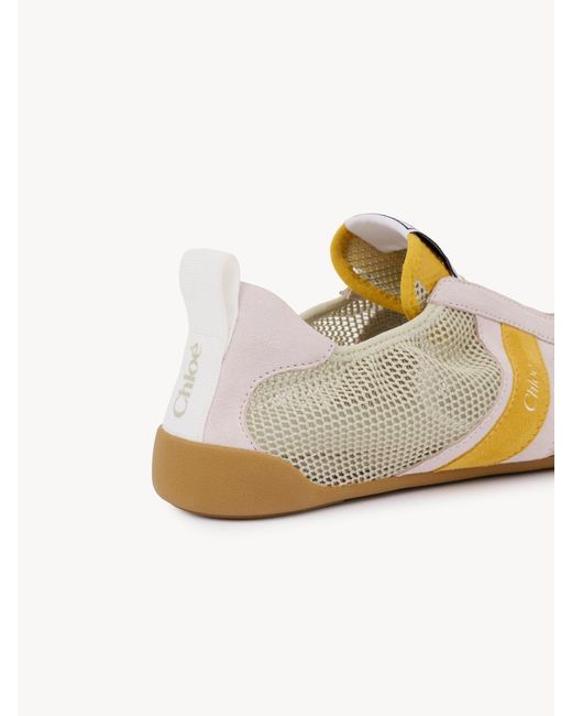 Chloé White Chloé Kick Low-Top Sneakers