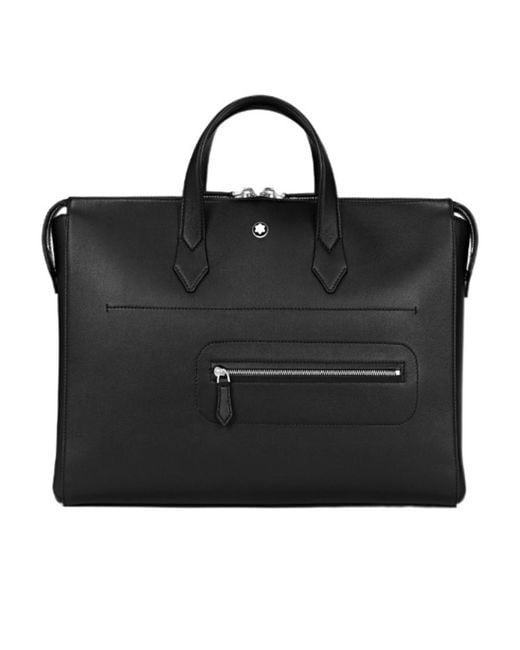Montblanc Black Logo Briefcase for men