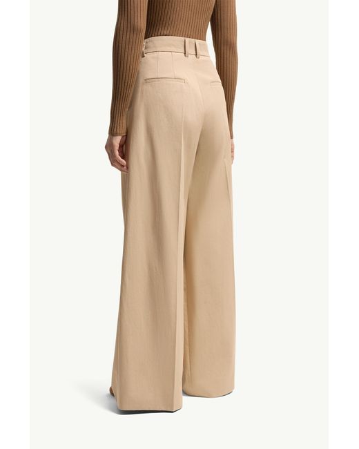 Moncler Natural Pleated Tailored Pants