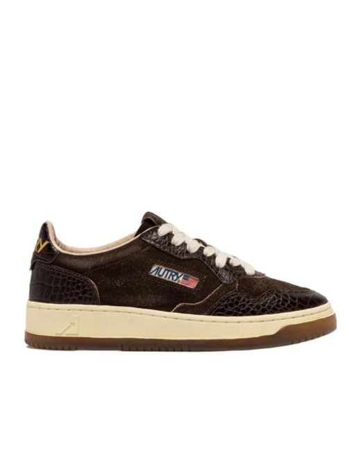 Autry Black Medalist Low Sneakers