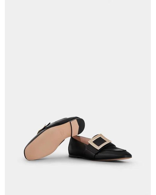 Roger Vivier Black Logo Loafers