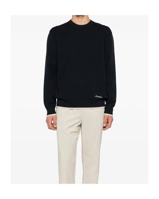 Samsøe & Samsøe Blue Long-Sleeved Knitwear for men