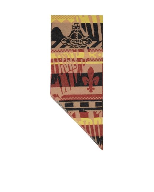Vivienne Westwood White Two Point Scarf for men