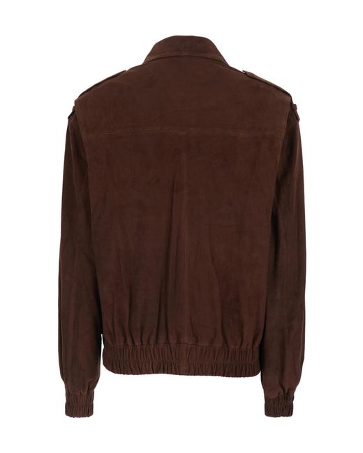 Arma Brown Halti Suede Bomber Jacket